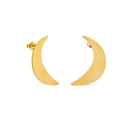 Joan Miró gold half moon stud earrings